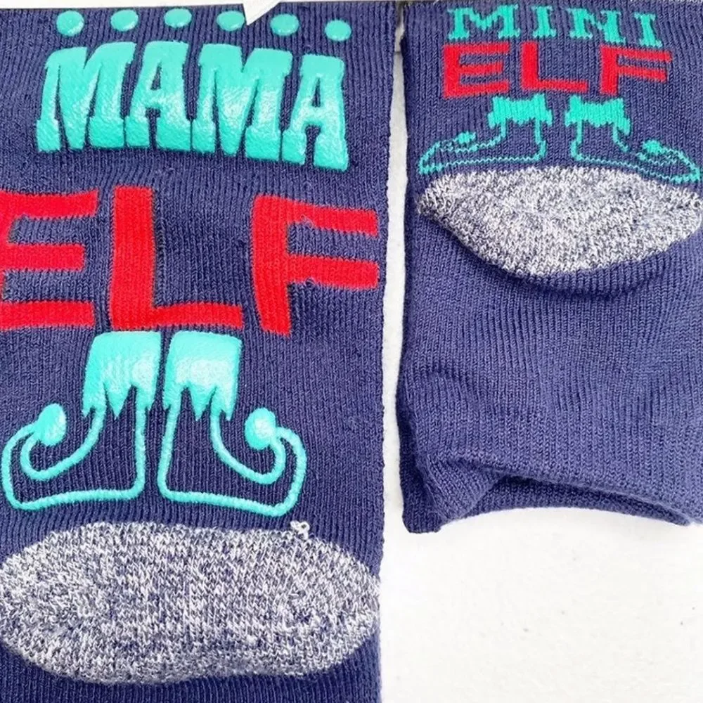 Christmas Socks‎ Mommy and me Elf Holidays